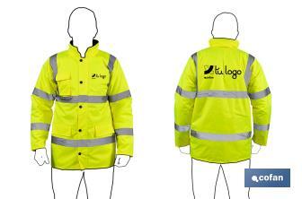 Parka à haute visibilité | Tailles de la S jusqu’à la XXXL | Couleur jaune - Cofan